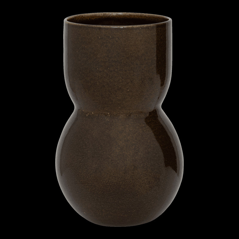 Vase Noan centrum brun