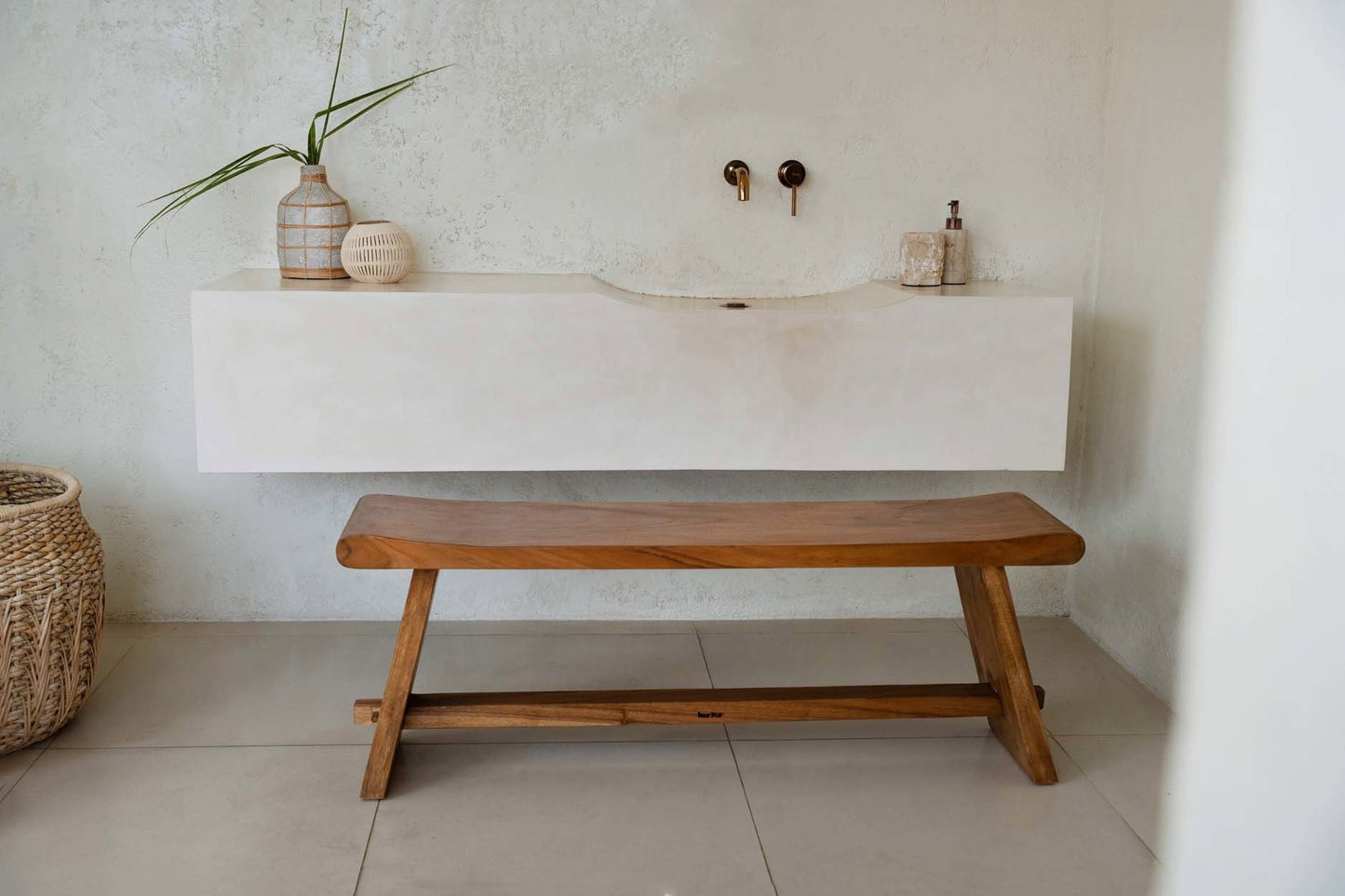 Suar Bænk - Naturlig - 120cm