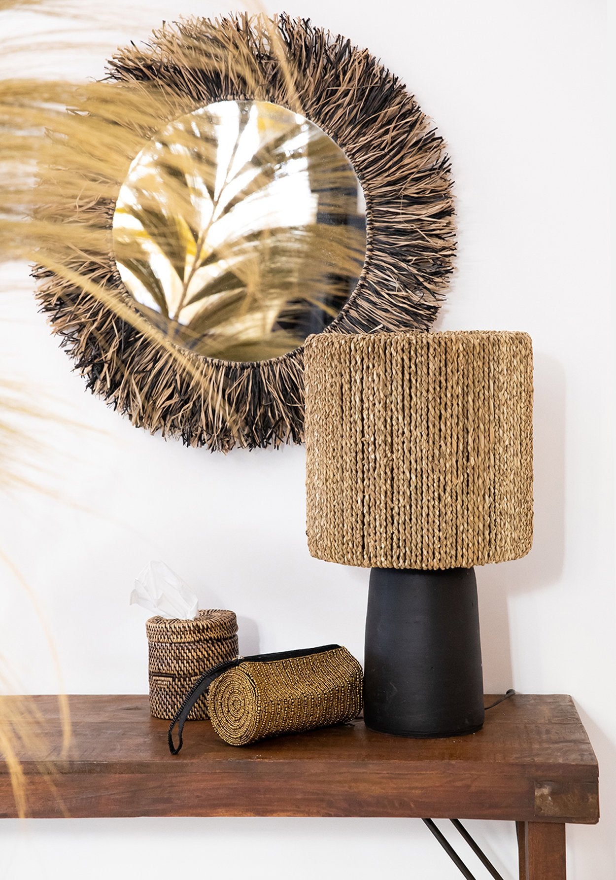 Chalki Bordlampe - Sort Natur