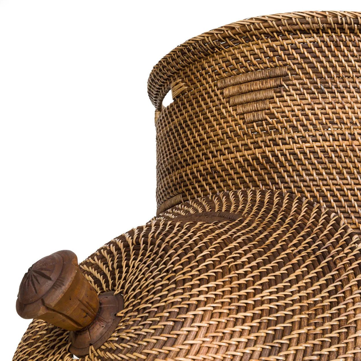 Kolonial Vasketøjskurv - Naturlig Brun - XL