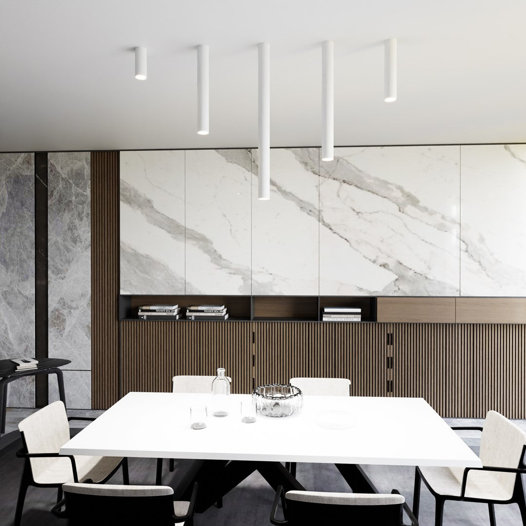 Loftlampe TECNO 1XXL - Hvid - Nordic Unique