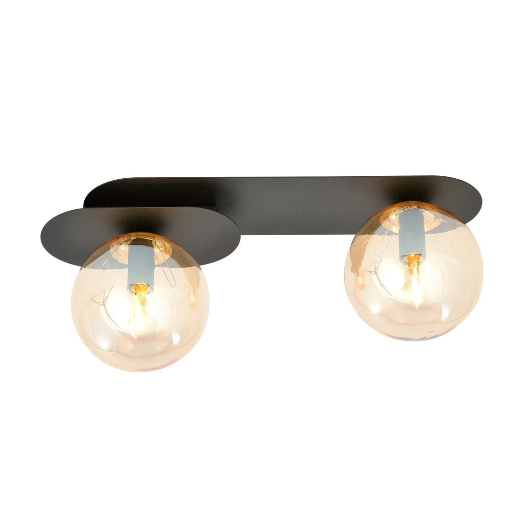 Loftlampe PLAZA 2 - Sort / Rav - Nordic Unique