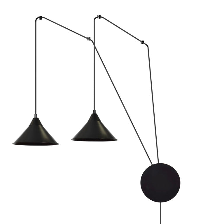 Loftlampe ABRAMO 2 - Sort - Nordic Unique