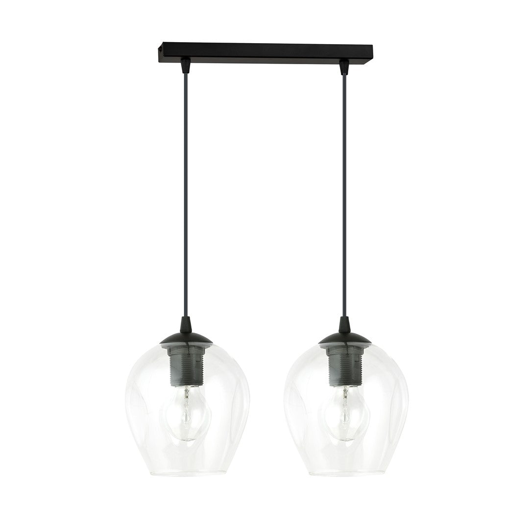 Loftlampe ISTAR 2 Gennemsigtig - Sort - Nordic Unique