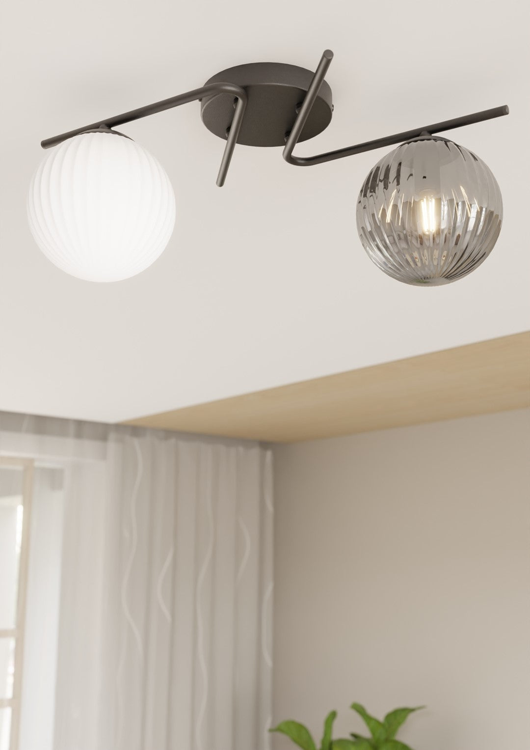 Loftlampe VESPA 2 - Sort / Grafit / Hvid - Nordic Unique