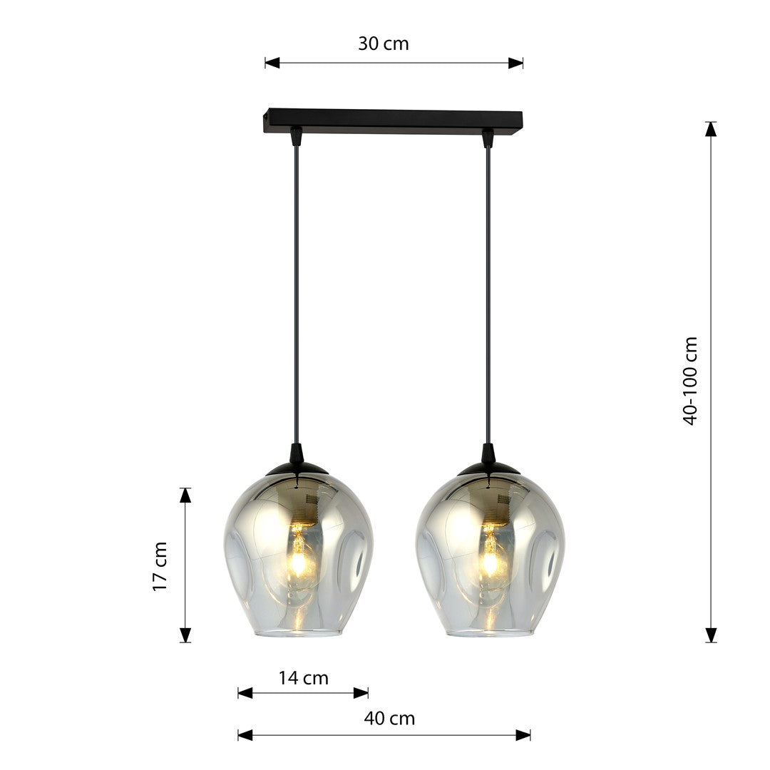 Loftlampe ISTAR 2 - Sort / Grafit - Nordic Unique