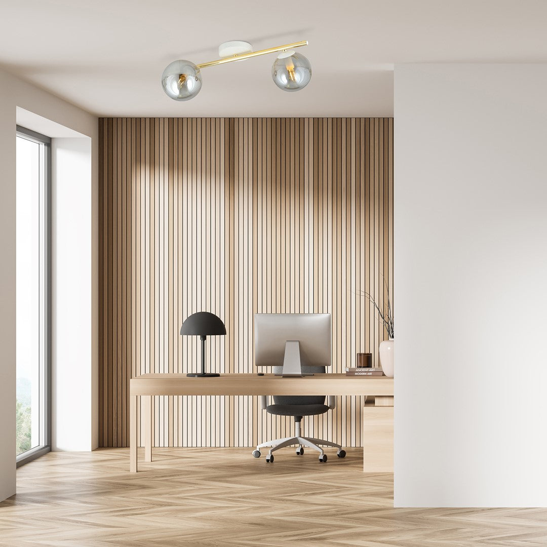 Loftlampe SPLENDI 2 - Hvid / Guld / Grafit - Nordic Unique