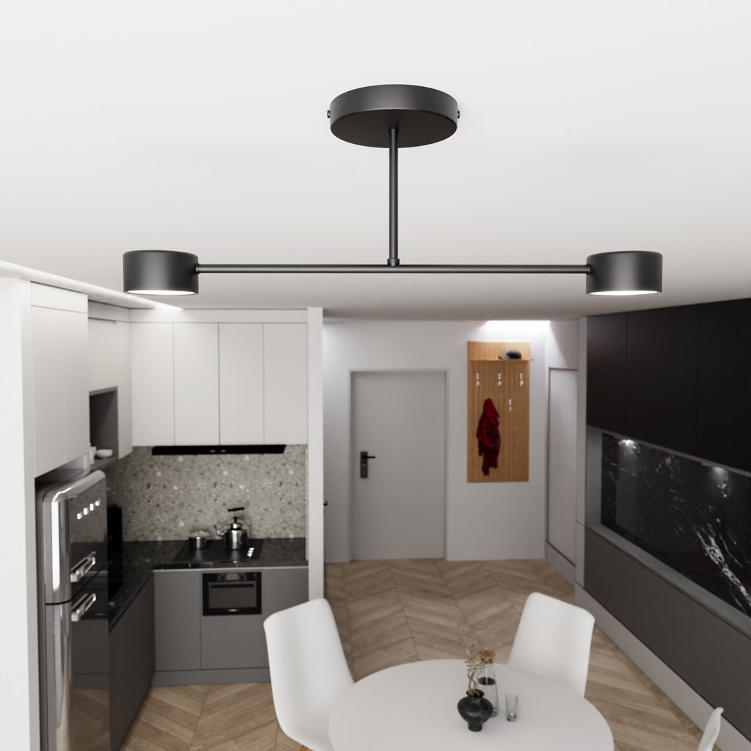 Loftlampe HALO 2 - Sort - Nordic Unique