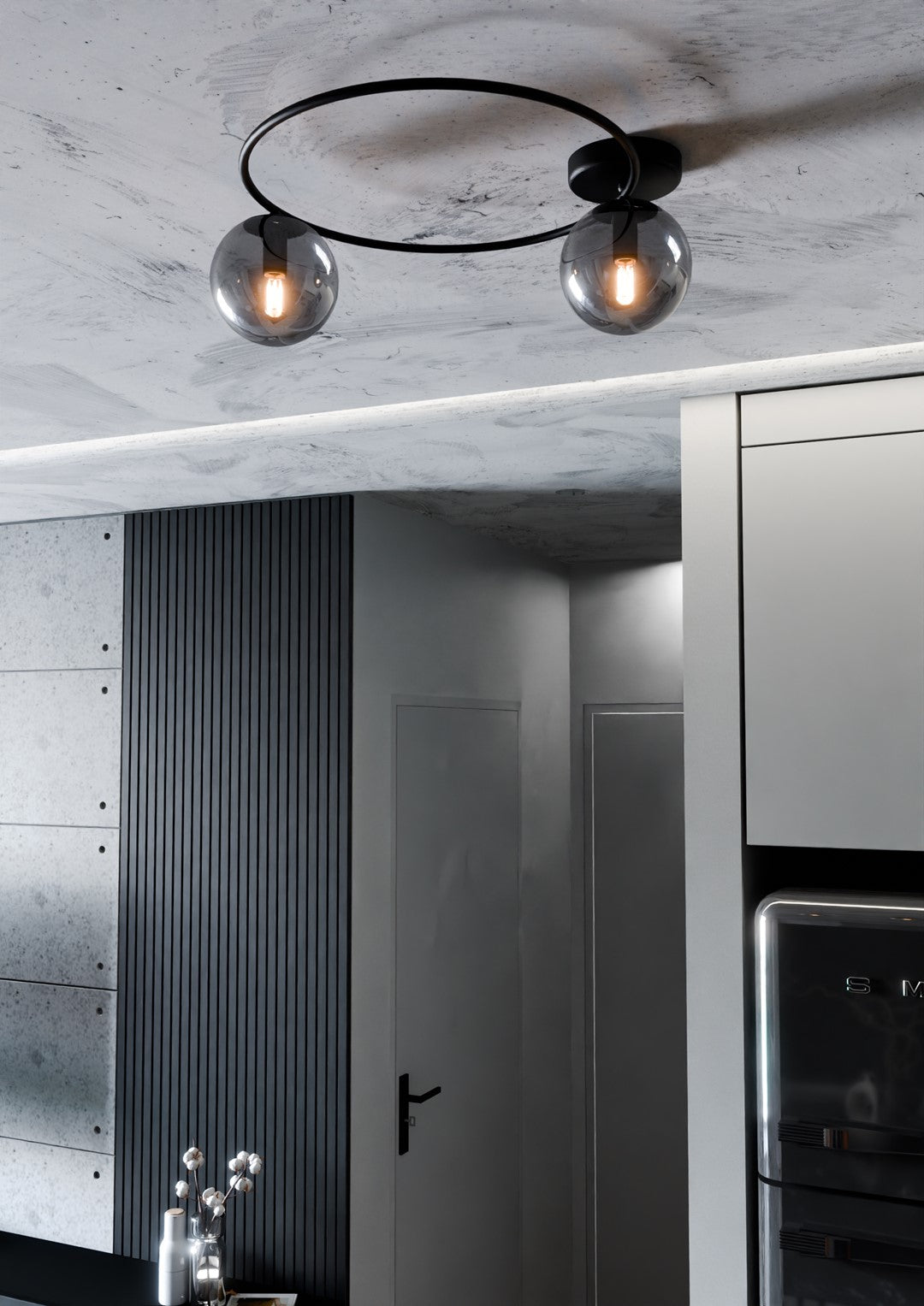 Loftlampe SOPRA 2 - Sort / Grafit - Nordic Unique