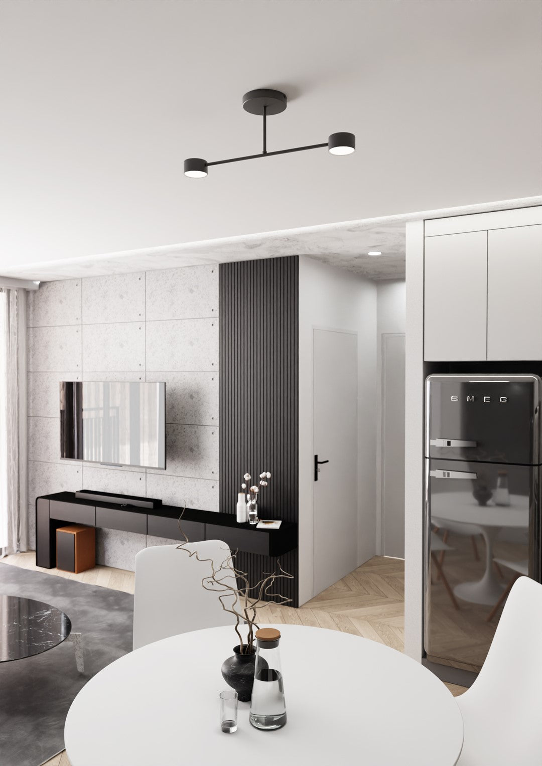 Loftlampe HALO 2 - Sort - Nordic Unique