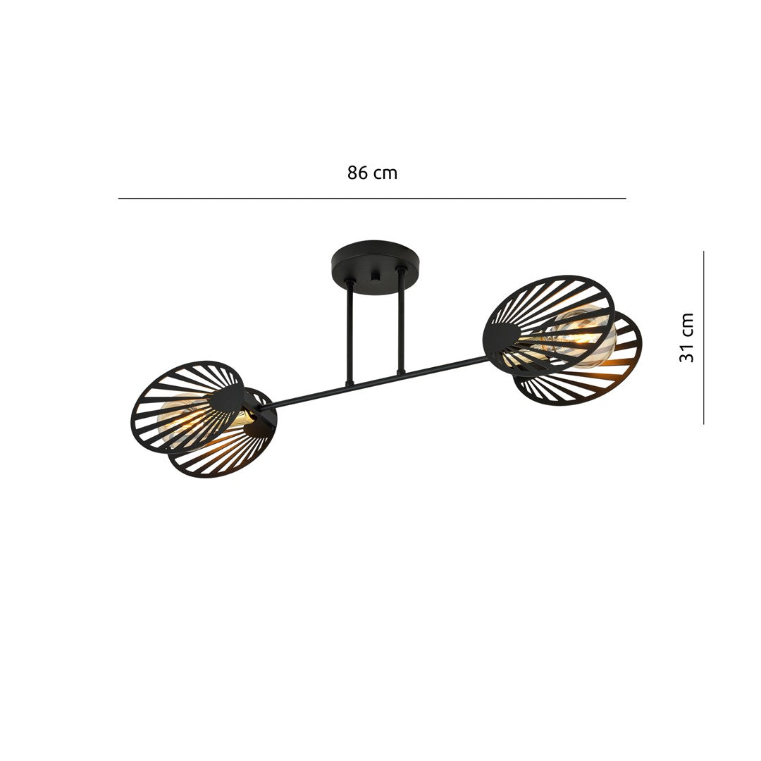 Loftlampe TALIA 2 - Sort - Nordic Unique