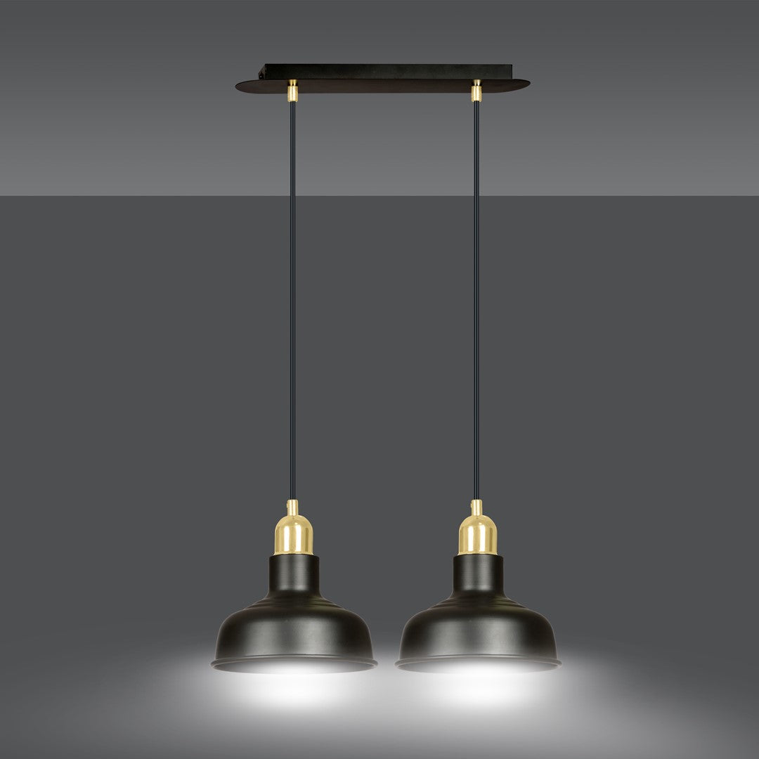 Loftlampe IBOR 2 - Sort / Guld - Nordic Unique