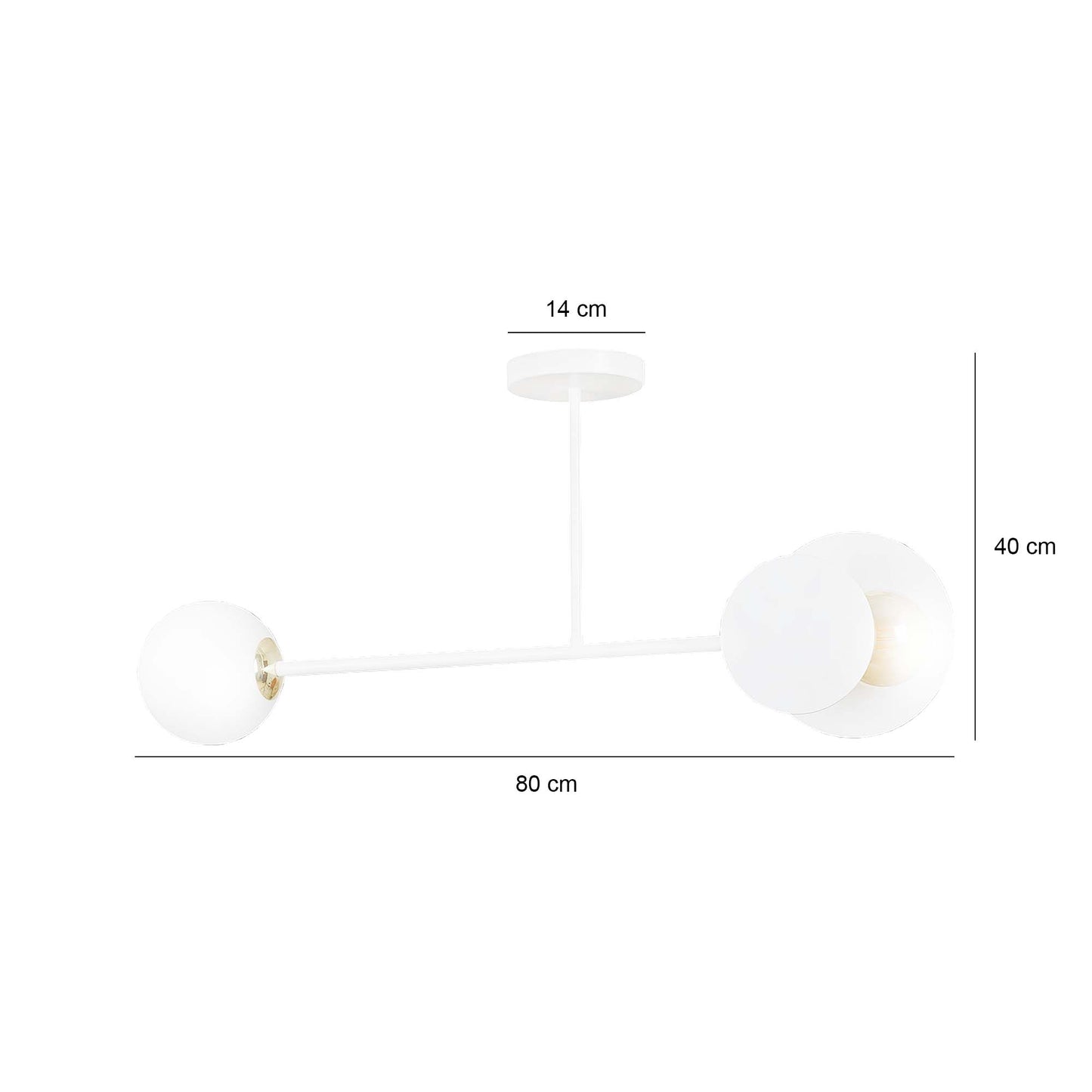 Loftlampe MINERVA 2 - Hvid - Nordic Unique