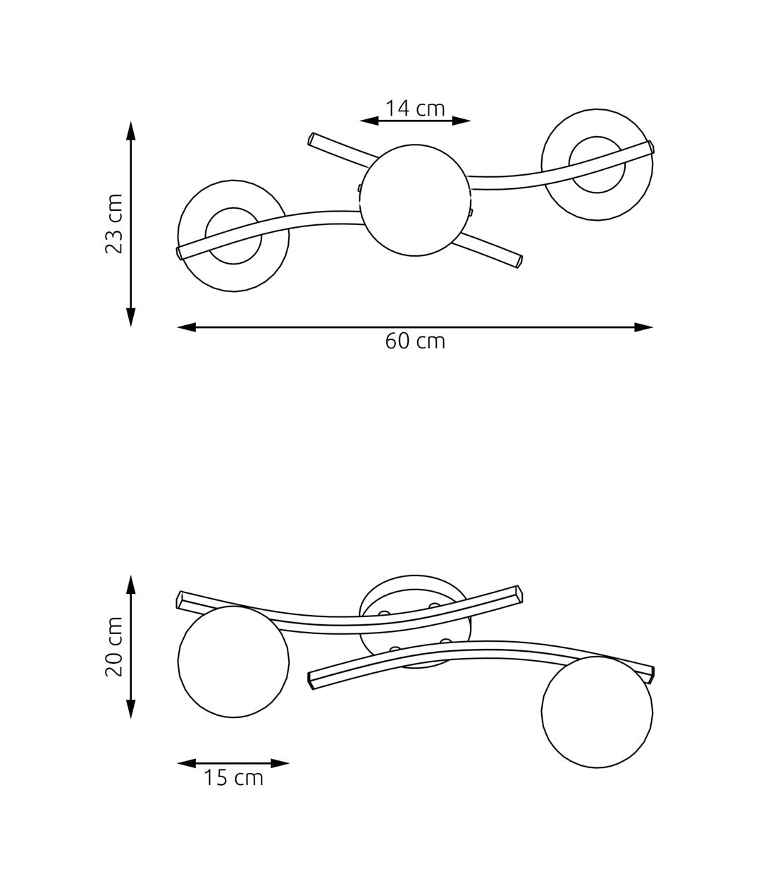 Loftlampe OPUS 2 - Sort / Grafit - Nordic Unique