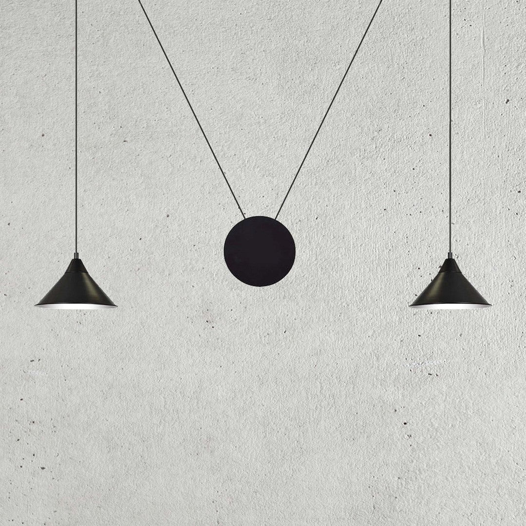 Loftlampe ABRAMO 2 - Sort - Nordic Unique