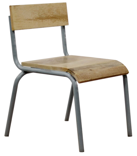 Original Stol Træ-metal Grå - Sæt af 2