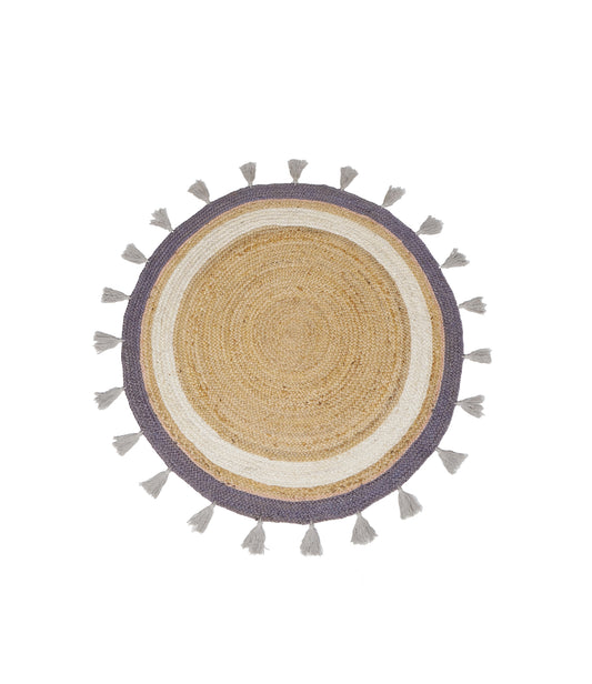 Sem Tæppe Beige Ø120cm ekskl. frynser