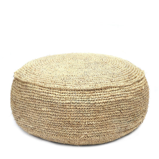 Raffia Flores Puf - Naturfarvet