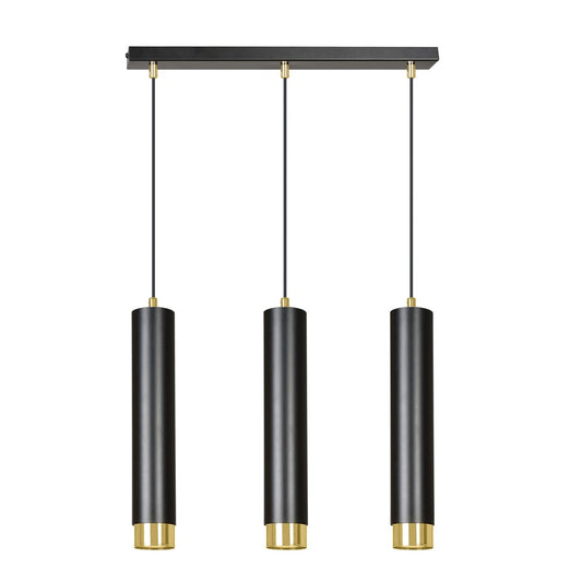 Loftlampe KIBO 3 - Sort / Guld - Nordic Unique