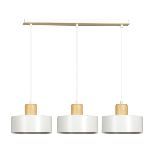 Loftlampe TORIN 3 - Hvid / Træ - Nordic Unique