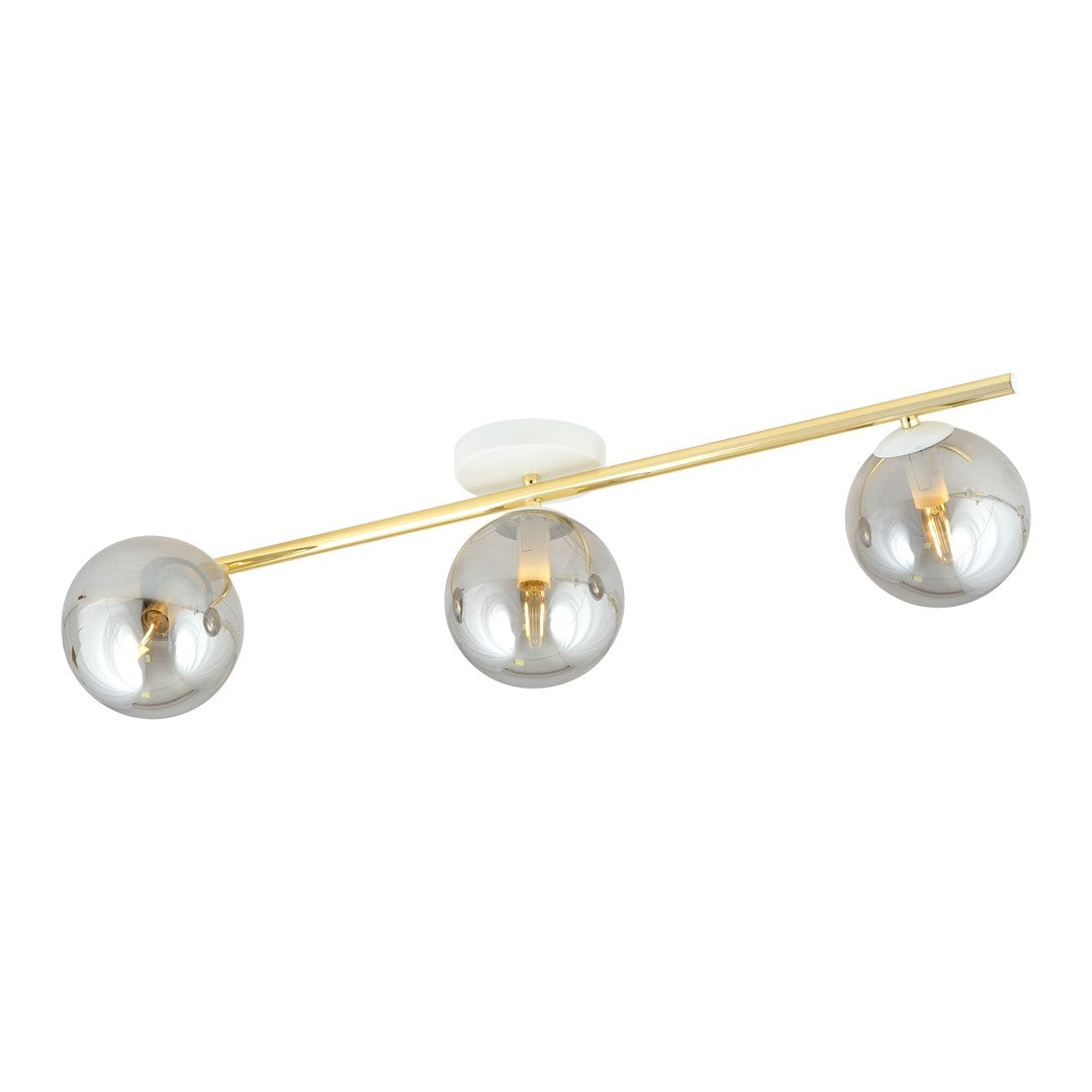 Loftlampe SPLENDI 3 - Hvid / Grafit / Guld - Nordic Unique
