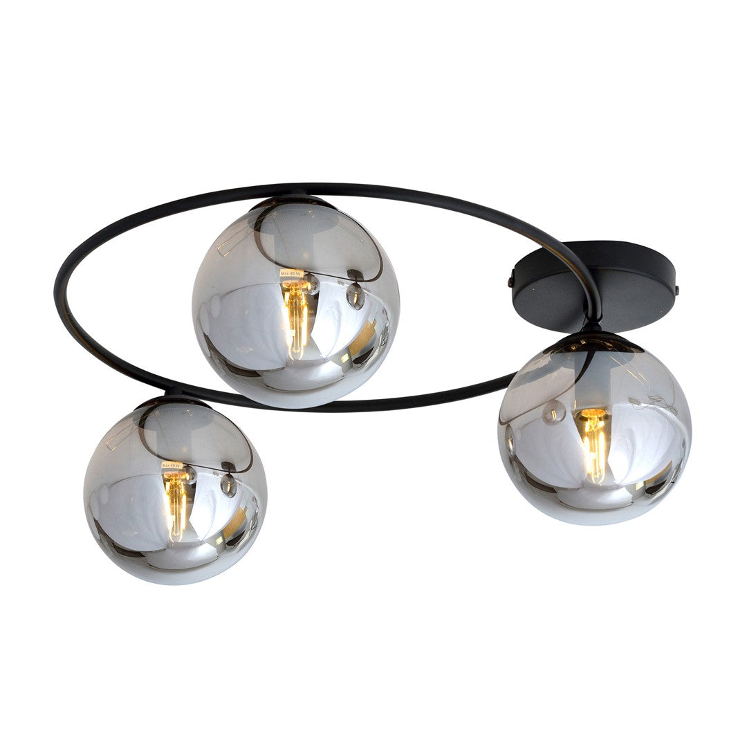 Loftlampe SOPRA 3 - Sort / Grafit - Nordic Unique
