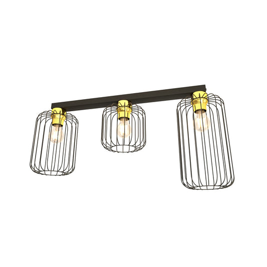 Loftlampe BARN 3 - Sort / Guld - Nordic Unique