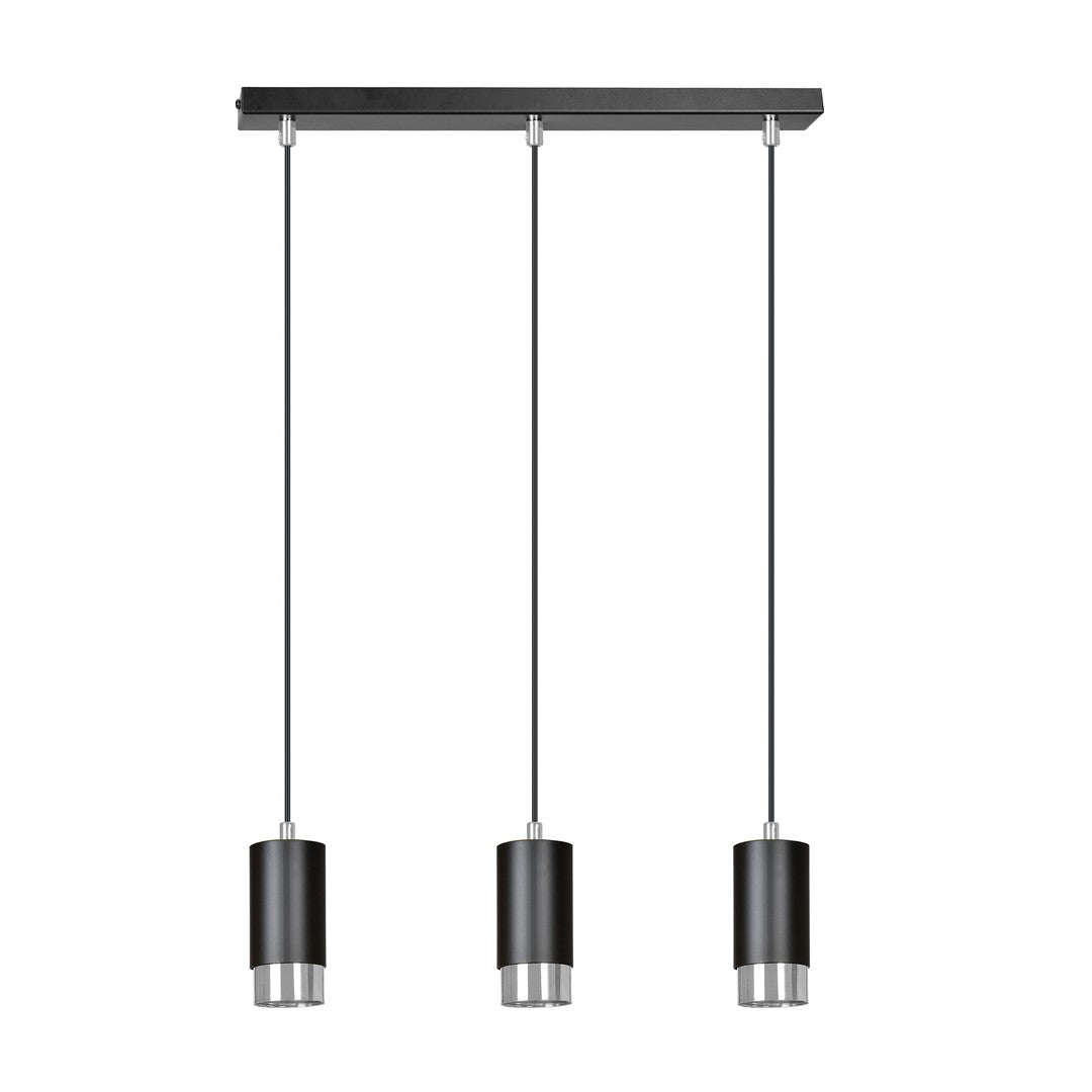 Loftlampe FUMIKO 3 - Sort / Krom - Nordic Unique