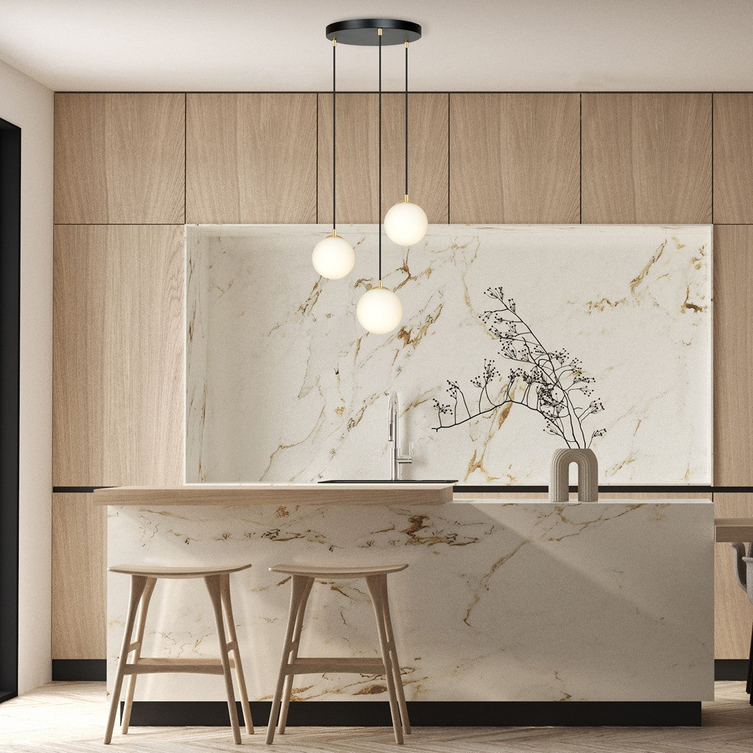 Loftlampe ROYAL 3 - Sort / Guld - Nordic Unique