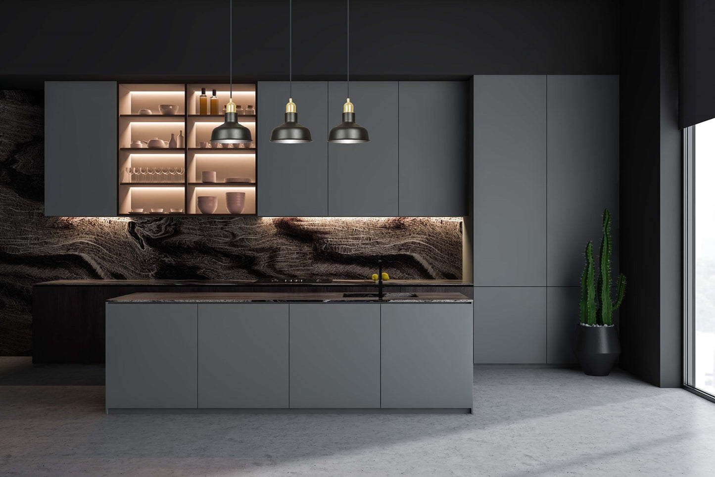 Loftlampe IBOR 3 - Sort / Guld - Nordic Unique