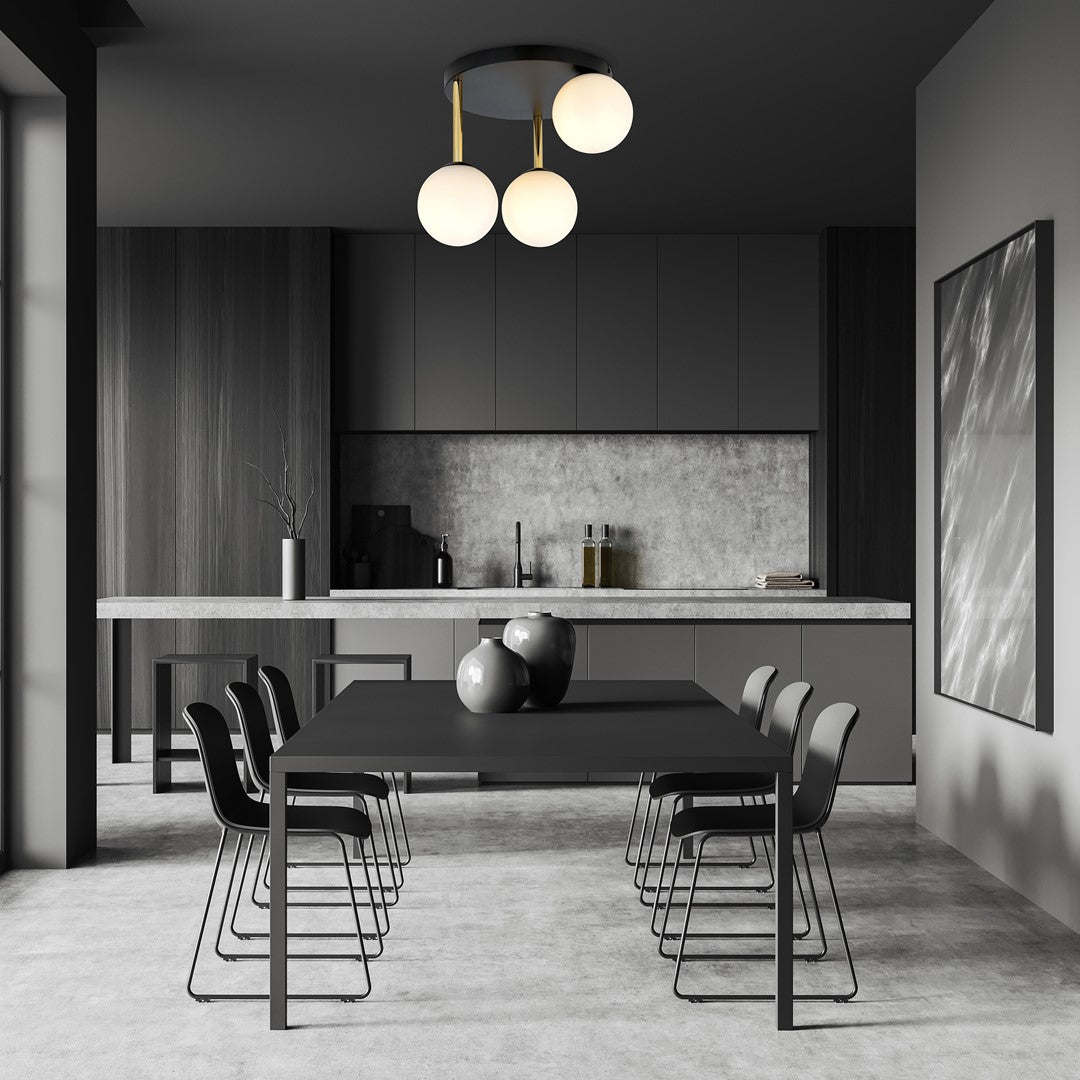 Loftlampe DOLCE 3 - Sort / Hvid - Nordic Unique