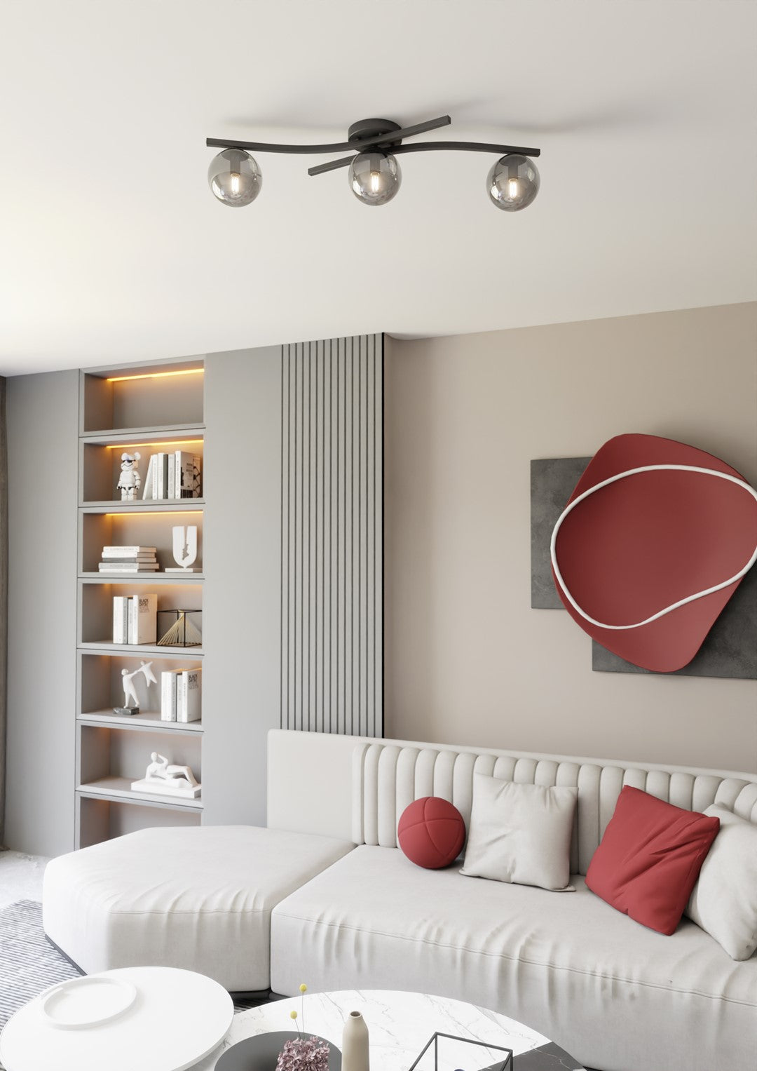 Loftlampe OPUS 3 - Sort / Grafit - Nordic Unique