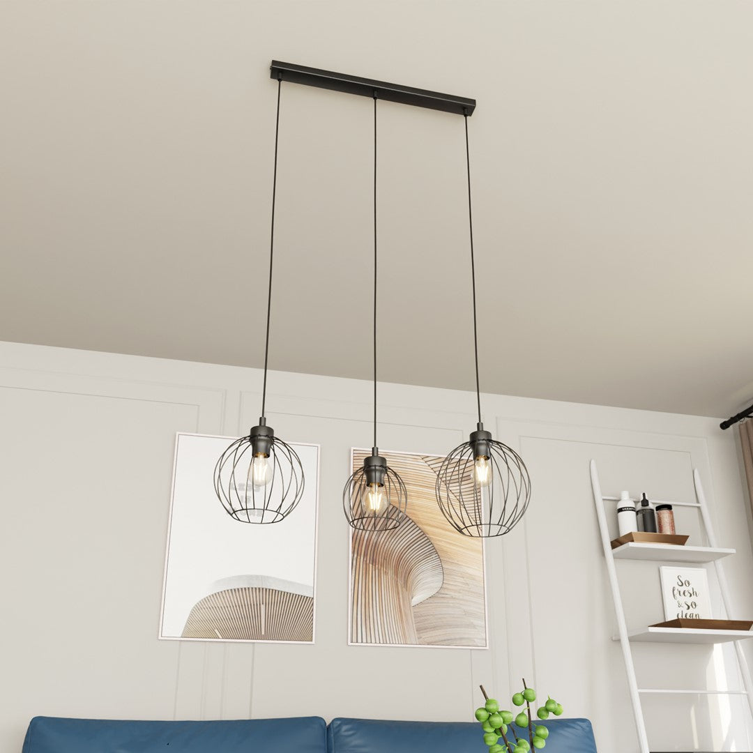 Loftlampe NANDO 3 - Sort - Nordic Unique