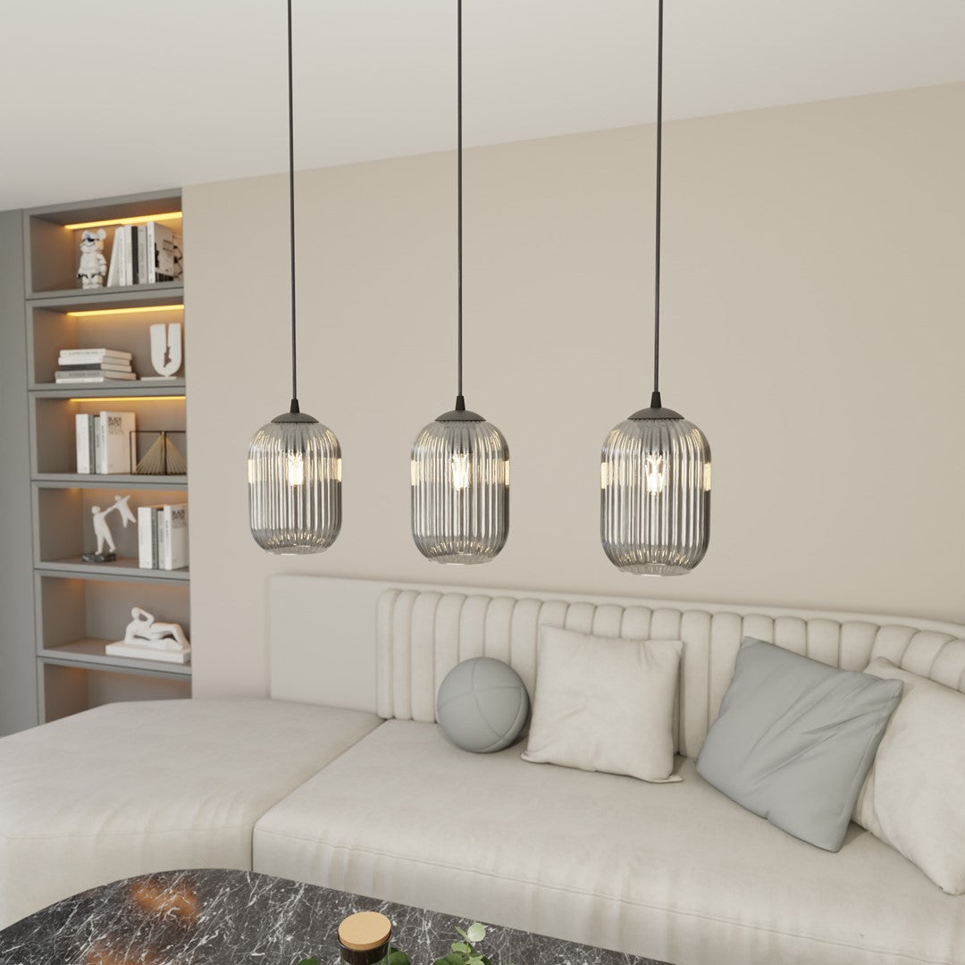 Loftlampe VERDI 3 - Sort / Grafit - Nordic Unique