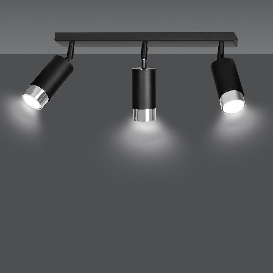 Loftlampe HIRO 3 - Sort - Nordic Unique