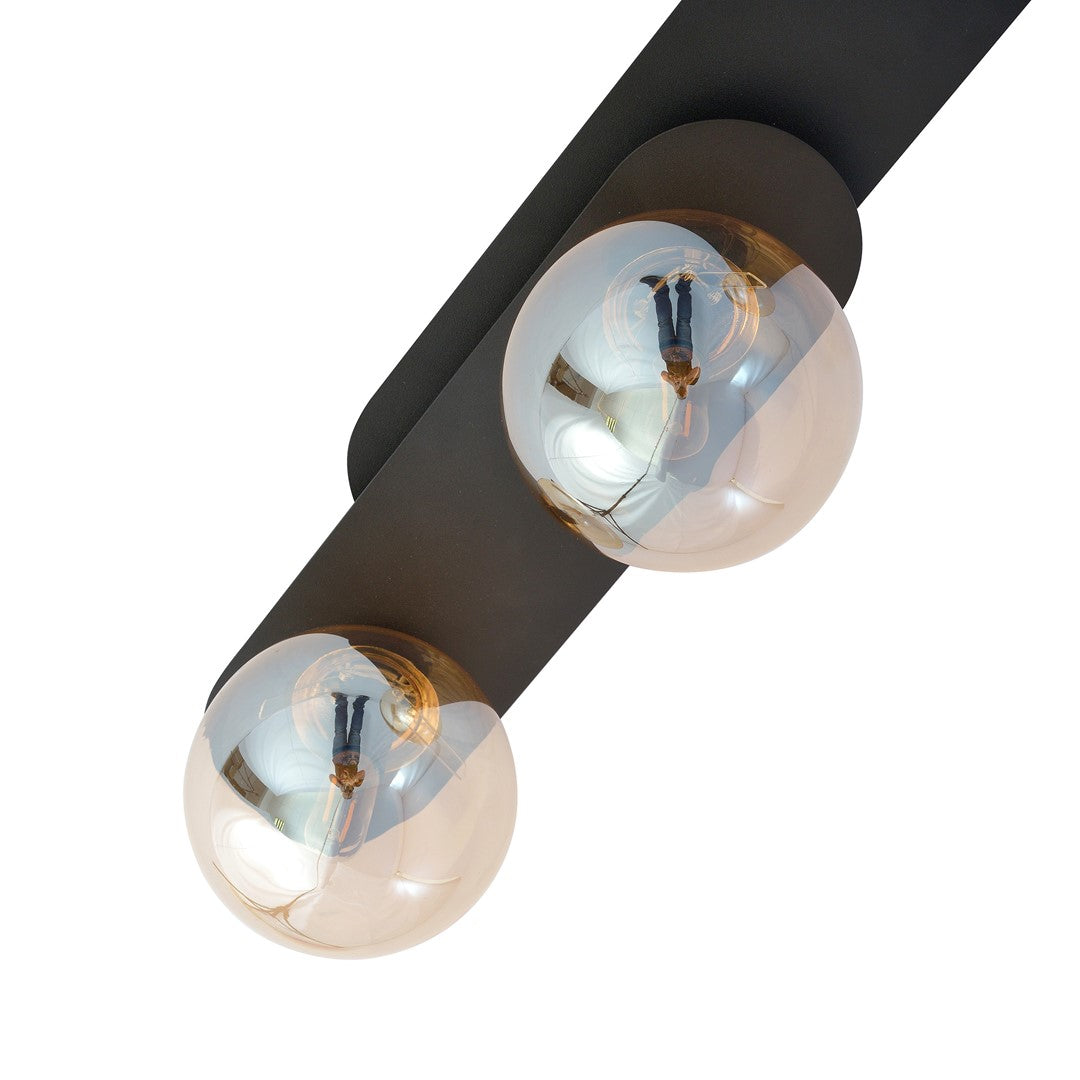 Loftlampe PLAZA 3 - Sort / Rav - Nordic Unique