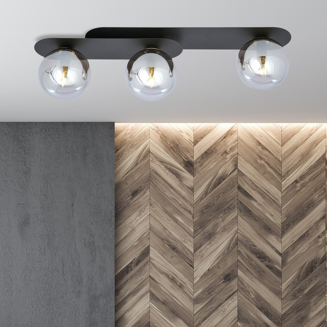 Loftlampe PLAZA 3 - Sort / Grafit - Nordic Unique