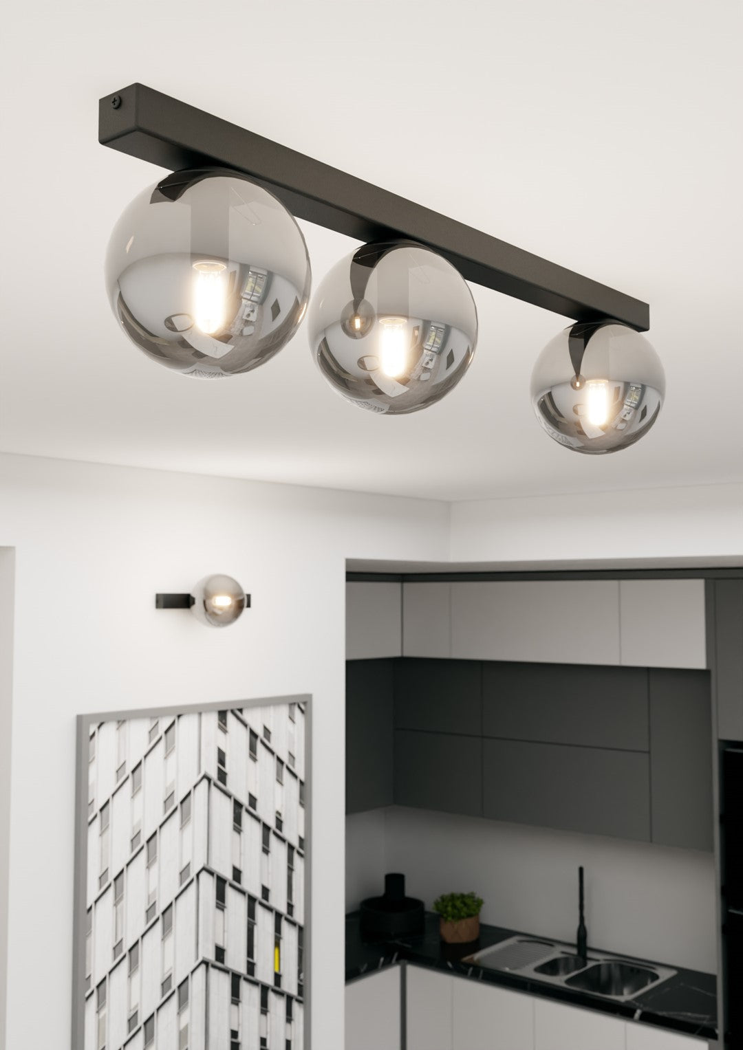 Loftlampe FIT 3 - Sort / Grafit - Nordic Unique