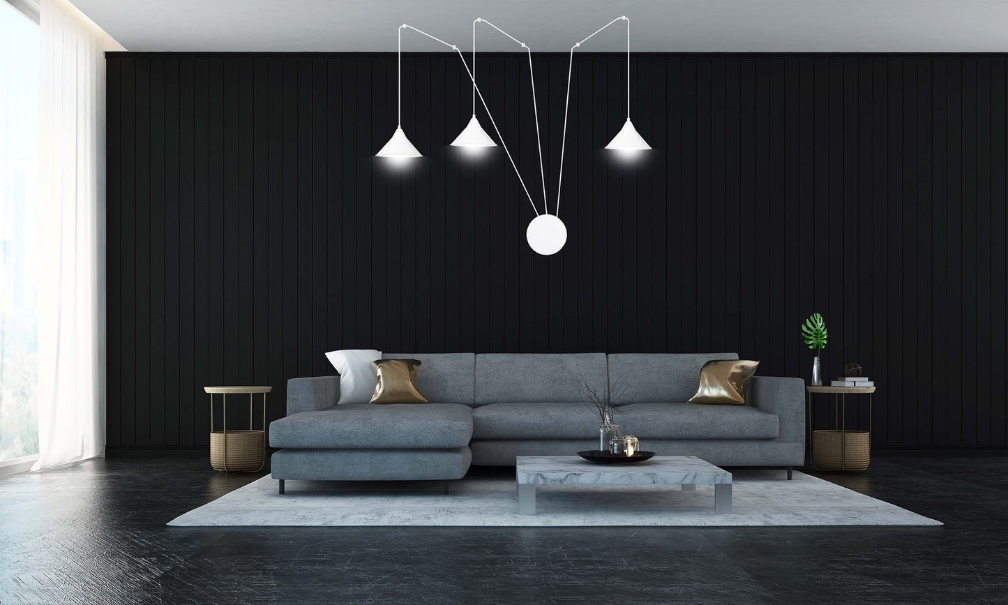 Loftlampe ABRAMO 3 - Hvid - Nordic Unique