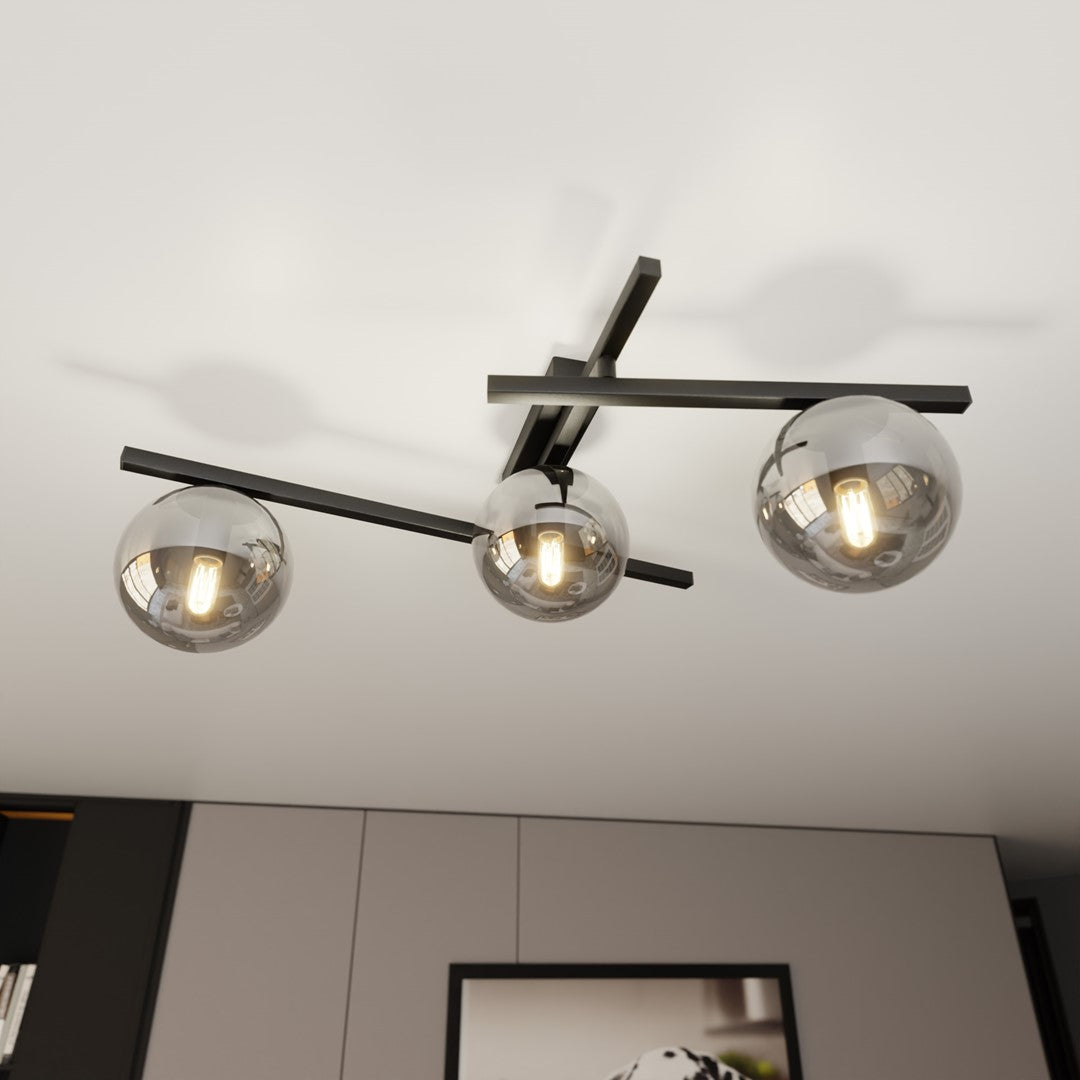 Loftlampe SMART 3 - Sort / Grafit - Nordic Unique