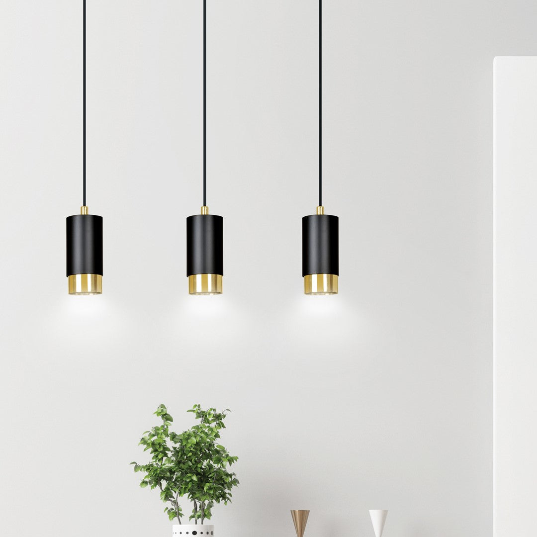 Loftlampe FUMIKO 3 - Sort / Guld - Nordic Unique