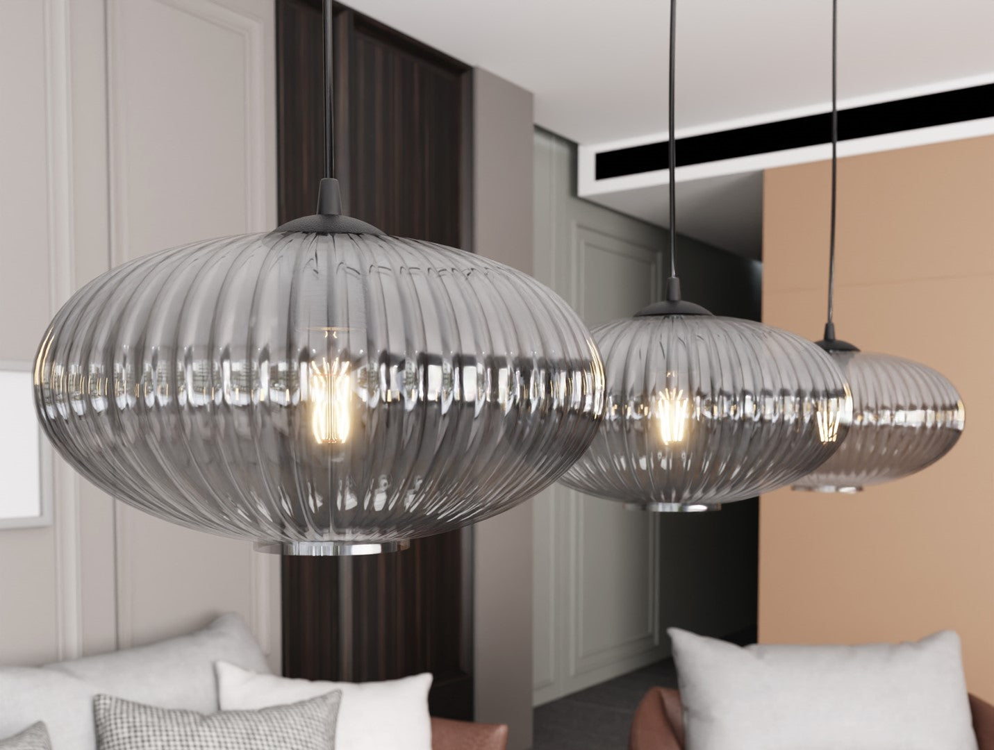 Loftlampe COCO 3 - Sort / Grafit - Nordic Unique