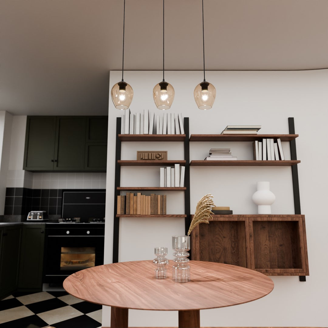 Loftlampe ISTAR 3 - Sort / Rav - Nordic Unique