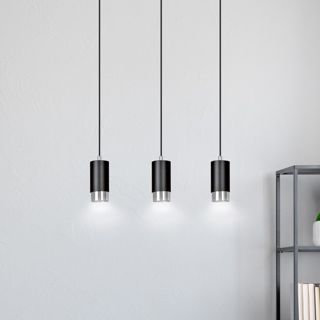 Loftlampe FUMIKO 3 - Sort / Krom - Nordic Unique