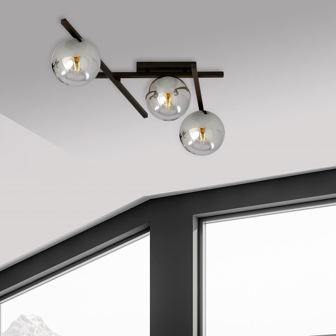 Loftlampe SMART 3 - Sort / Grafit - Nordic Unique