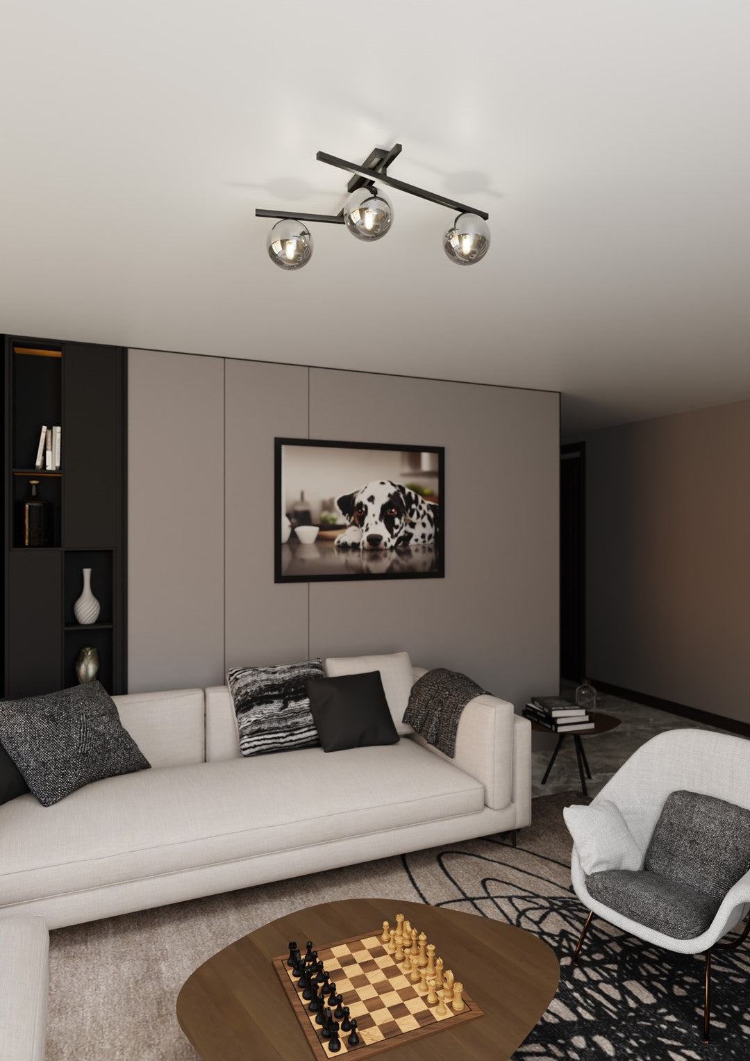 Loftlampe SMART 3 - Sort / Grafit - Nordic Unique