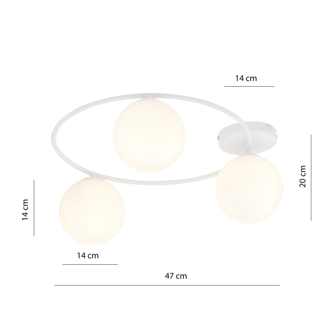 Loftlampe SOPRA 3 - Hvid - Nordic Unique