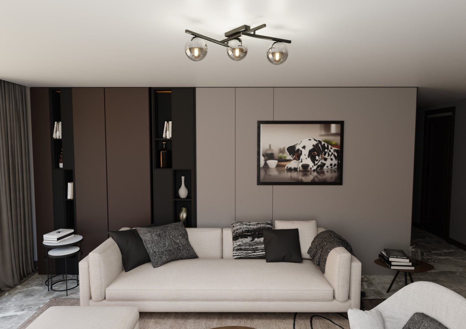 Loftlampe SMART 3 - Sort / Grafit - Nordic Unique