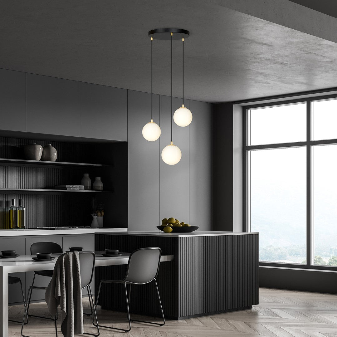 Loftlampe ROYAL 3 - Sort / Guld - Nordic Unique