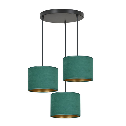Loftlampe HILDE 3 BL Premium - Grøn / Guld / Sort - Nordic Unique